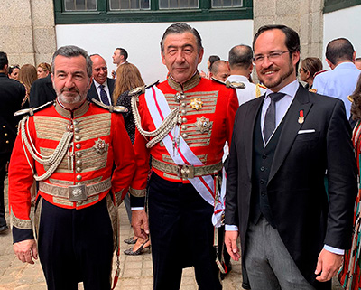 Con Don Santiago de León Domecq y Don Marcelo Maestre de Le